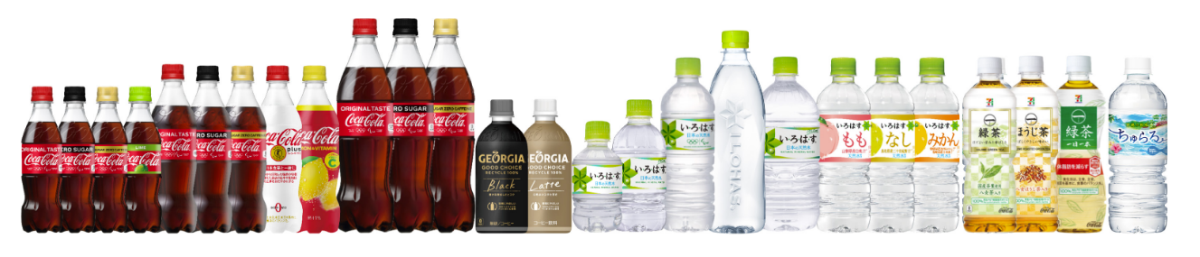 リサイクル100%PETボトル製品の展開の写真