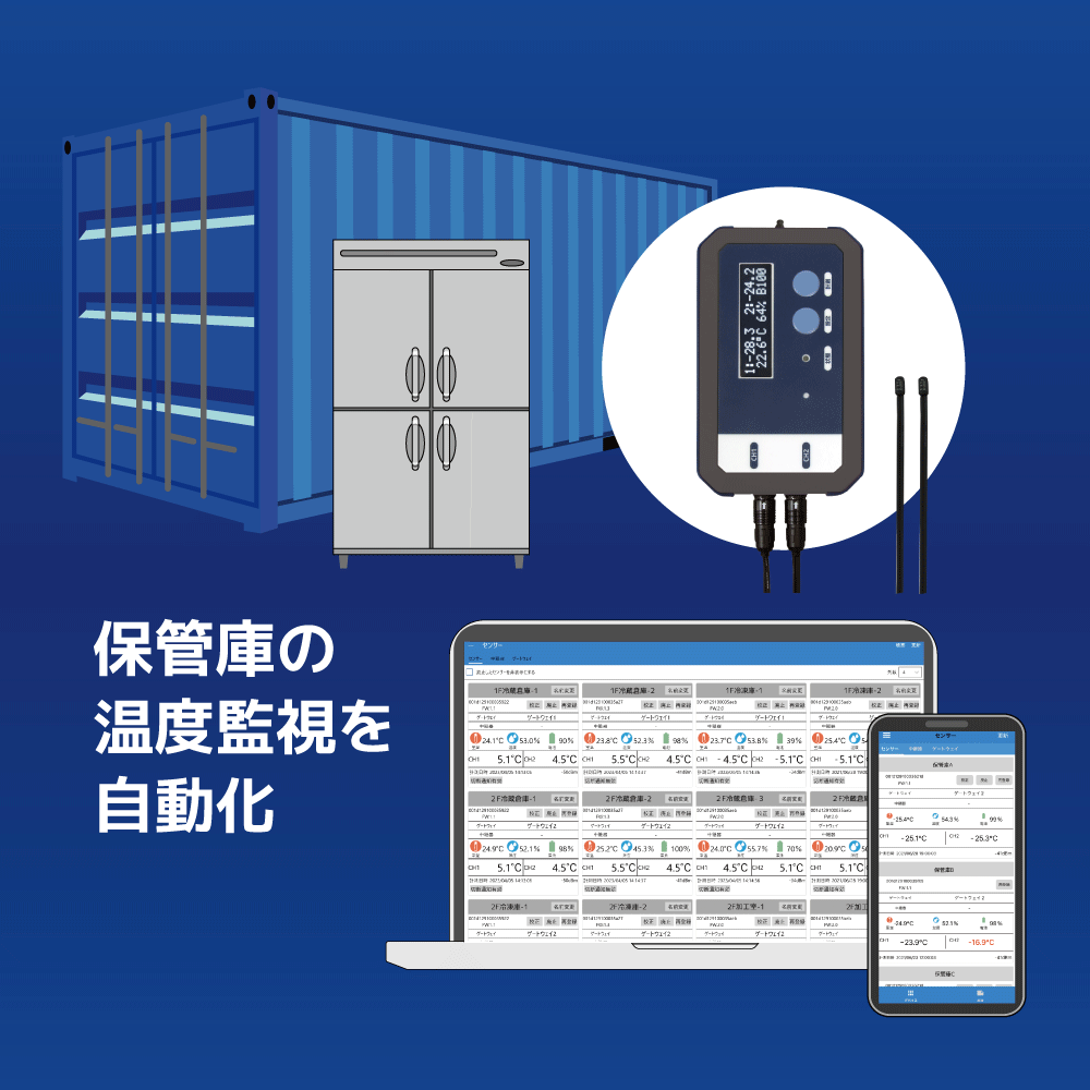 温度監視の自動化で時間と食品のロス削減の写真