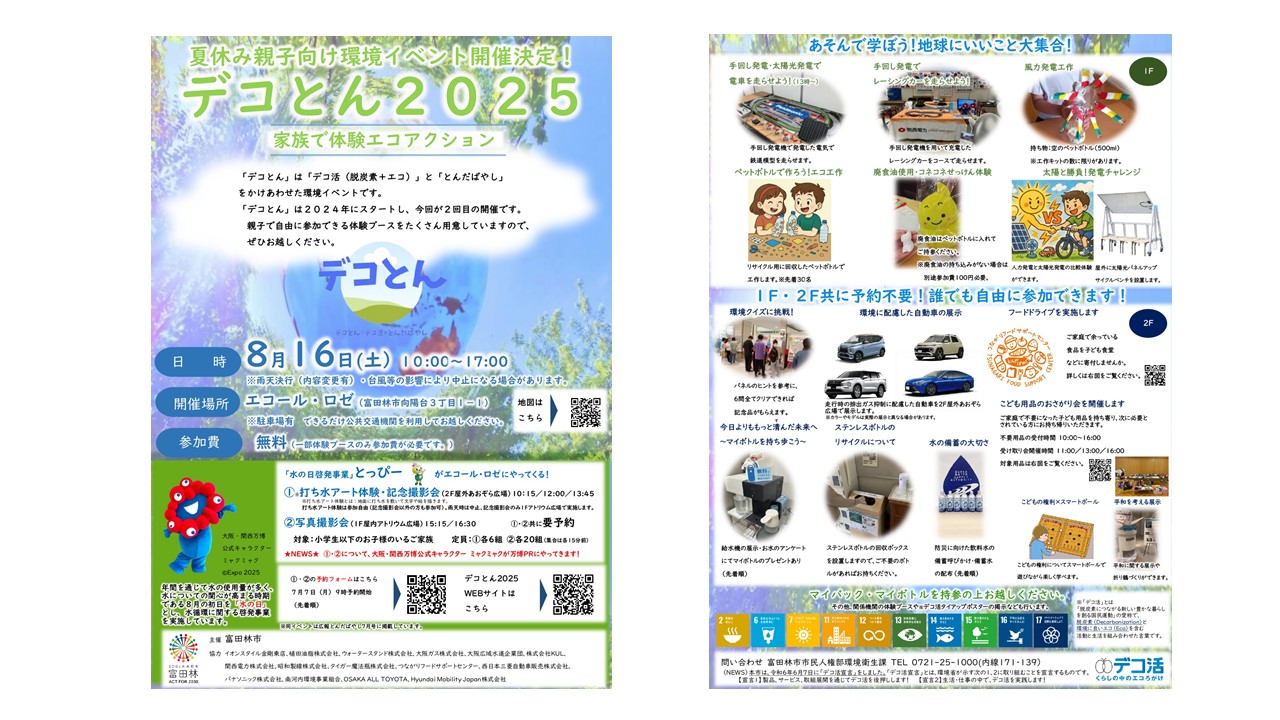 富田林市初の環境イベント「デコとん」開催の写真