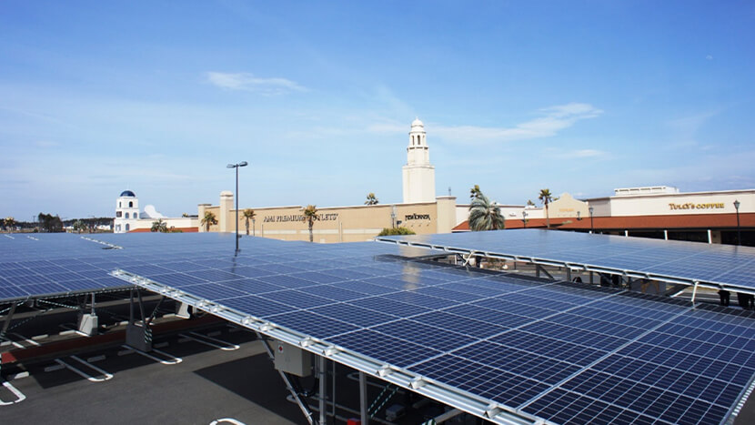 全国のプレミアム・アウトレットで施設共用部の使用電力を再生可能エネルギーに！サステナブルな社会の実現に向けた三菱地所・サイモンの取組み。